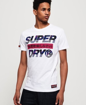 Superdry Trophy Camo Férfi Pólók Fehér | YODFI9382